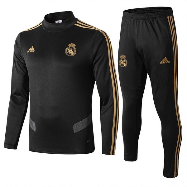 Chandal Niños Real Madrid 2019/20 Negro Gris